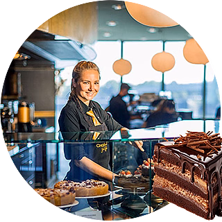 Frühstück im Chocolat Grand Café