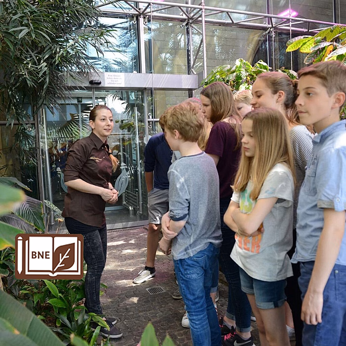 School class in the Tropenhaus Chocolate Museum Cologne