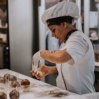 Maitre Chocolatier in der Schokoladenmanufaktur