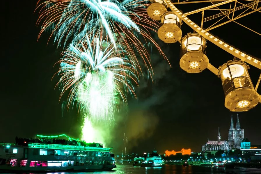 Kölner Lichter im Kölner Riesenrad