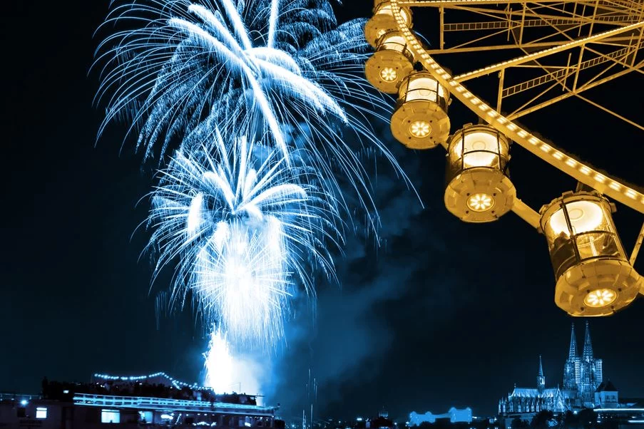 Kölner Lichter im Riesenrad