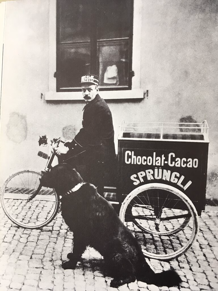 Lindt Lastendreirad in der Ausstellung Zeitreise des Kakaos