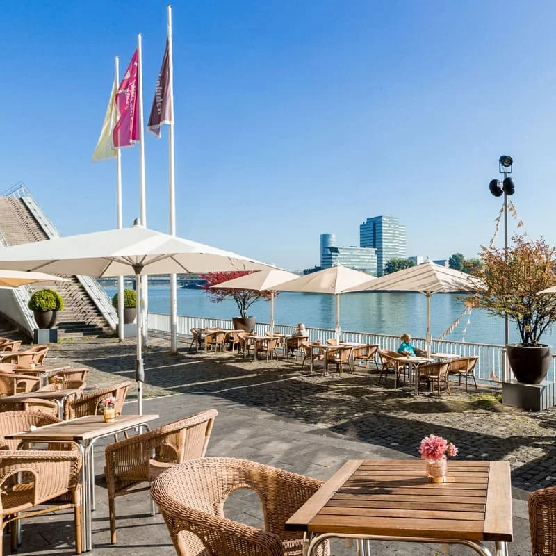 Chocolat Grand Café Terrasse Schokoladenmuseum Köln